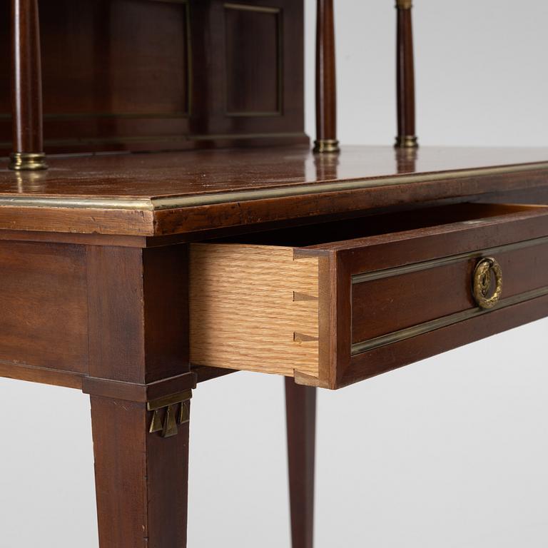 A Georgian style desk, mid 20th century.