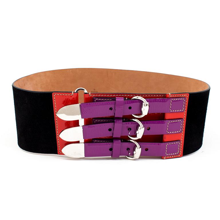 A belt by Gucci.