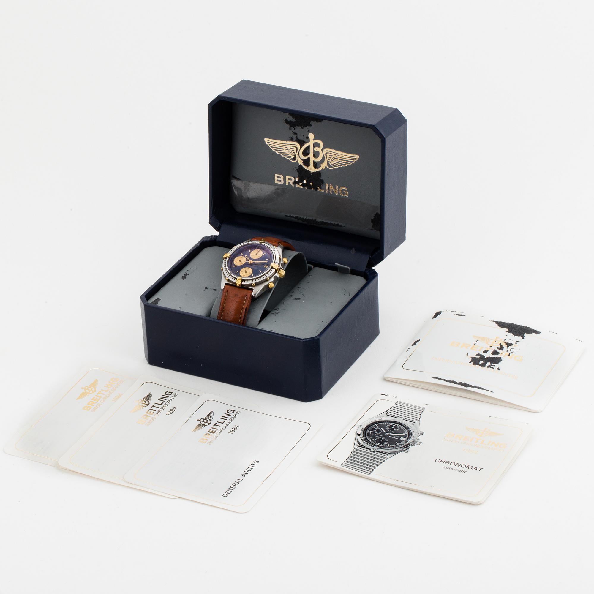 BREITLING, Chronomat,chronograph, wristwatch, 39 mm.