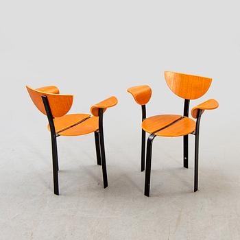 BKS, Denmark, armchairs, 4 pcs, 1960s-70s.