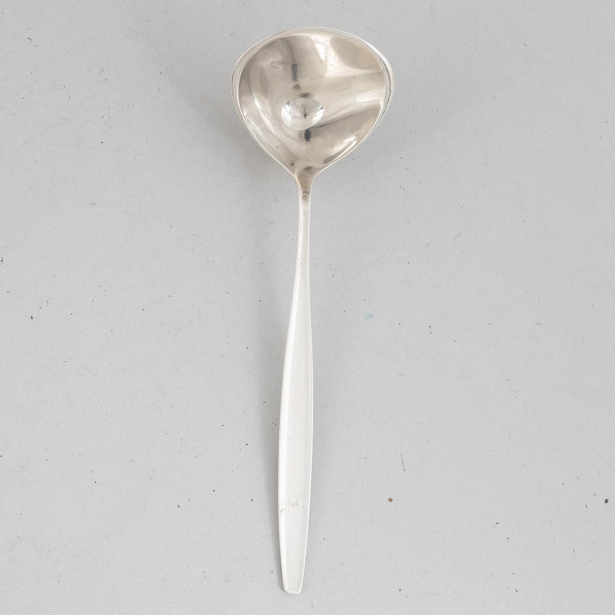 Tias Eckhoff, sauce ladle, sterling silver, "Cypress", Georg Jensen, Denmark.