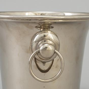A WHITE  METAL WINE COOLER, Östberg, second half of the 20th century.