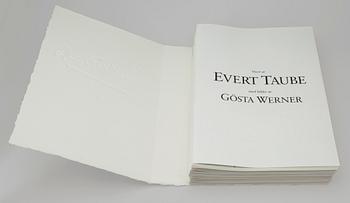 GÖSTA WERNER, litografier, "Visor av Evert Taube med bilder av Gösta Werner", sign, Galerie Aix, Stockholm 1989.
