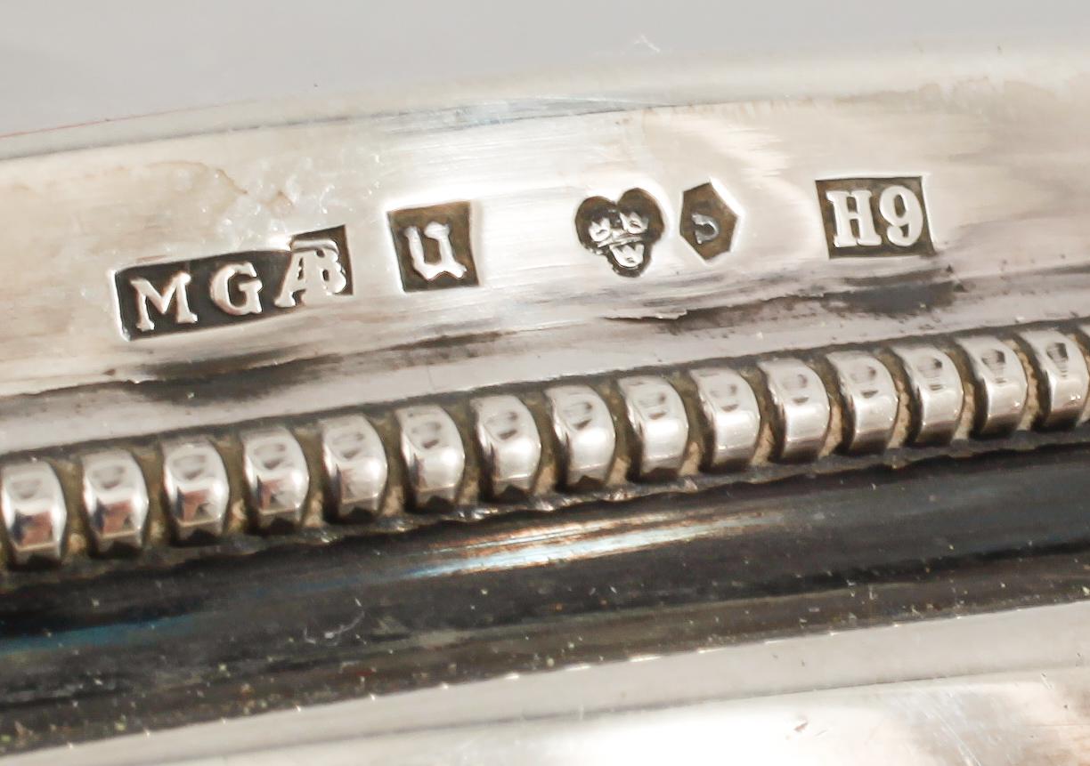 LJUSSTAKAR, ett par, silver, MGAB, Uppsala, 1958.