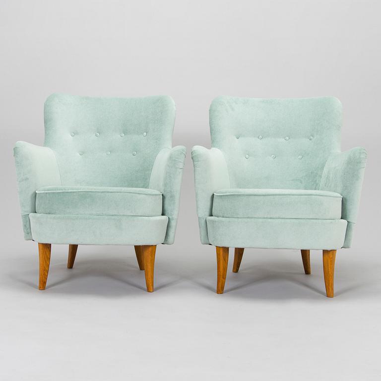 Fåtöljer, ett par, 1900-talets mitt.
