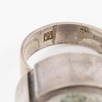 Ring, silver with rock crystal, Finland.