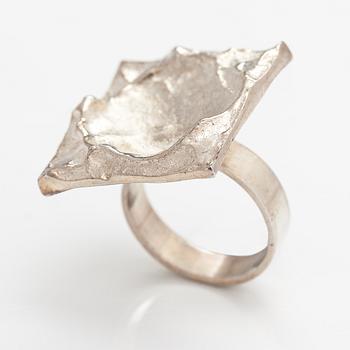 Ring, sterlingsilver. Sirokoru, Åbo 1972.