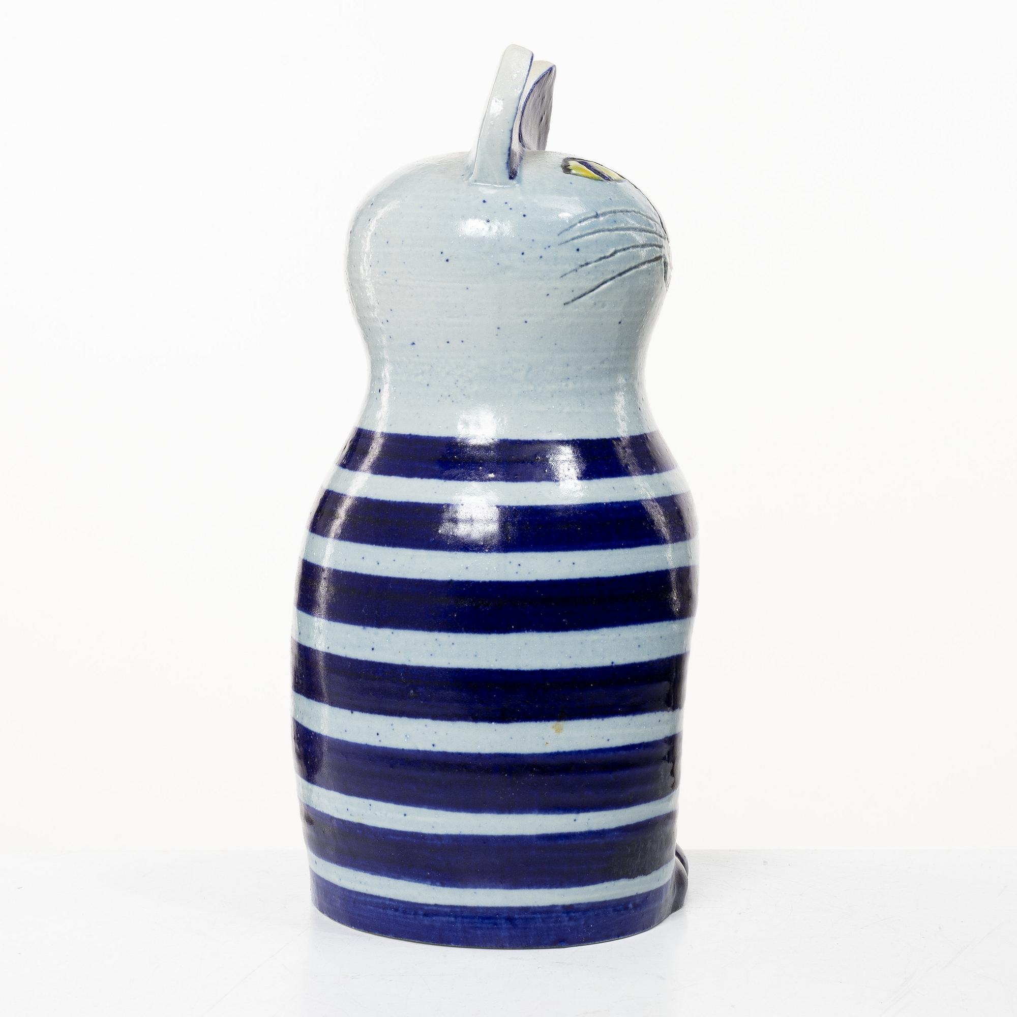 Lisa Larson, Figure, stoneware, "Big Cat" from the series "Tripp, trapp, trull", Gustavsberg.