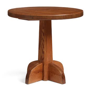 256. Axel Einar Hjorth, a stained pine "Lovö" table, Nordiska Kompaniet, Sweden 1930's.