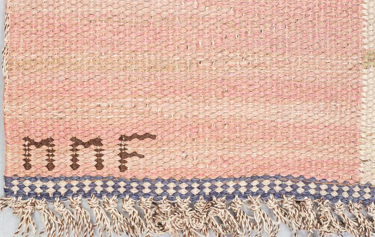 Märta Måås-Fjetterström, a carpet, "Rutmattan", flat weave, ca 201-203 x 145,5 cm, signed MMF.