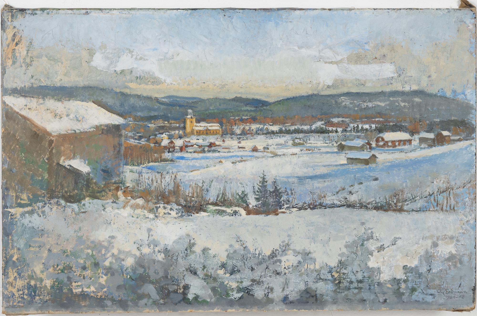 Axel Erdmann, olja på duk, signerad och daterad 1925-48.