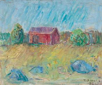 381. Taisto Ahtola, A RED COTTAGE.