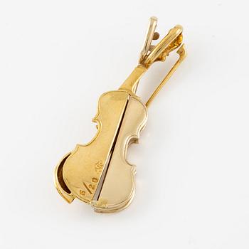 Arman (Armand Pierre Fernandez), hänge i form av delad violin, 18K guld, numrerad 6/20.