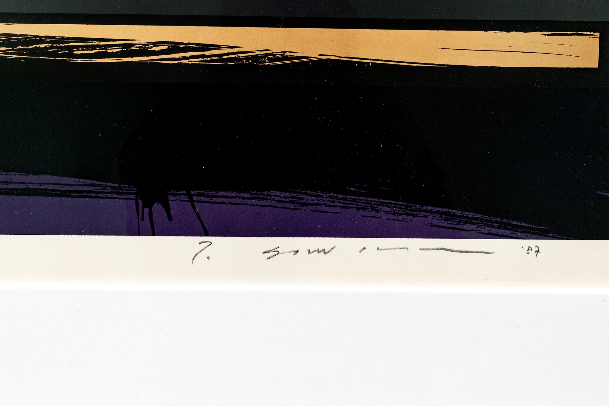 Tetsuro Sawada, färglitografier 3 st signerade daterade och numrerade 97 73-76-83/100.