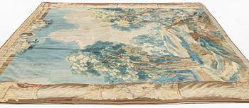 Vävd tapet, "Verdure", gobelängteknik, ca 284 x 367 cm. 1600-talets andra hälft.