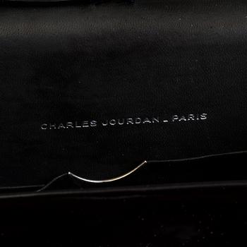 A Charles Jourdan patent leather handbag, 1960's.
