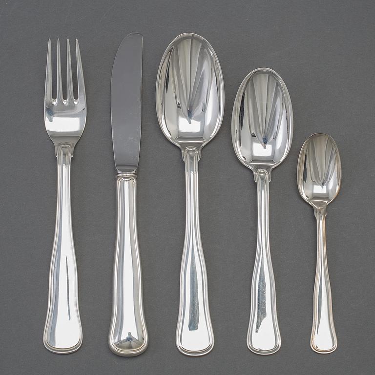 A 53-piece silver cutlery service, 1995-2006.