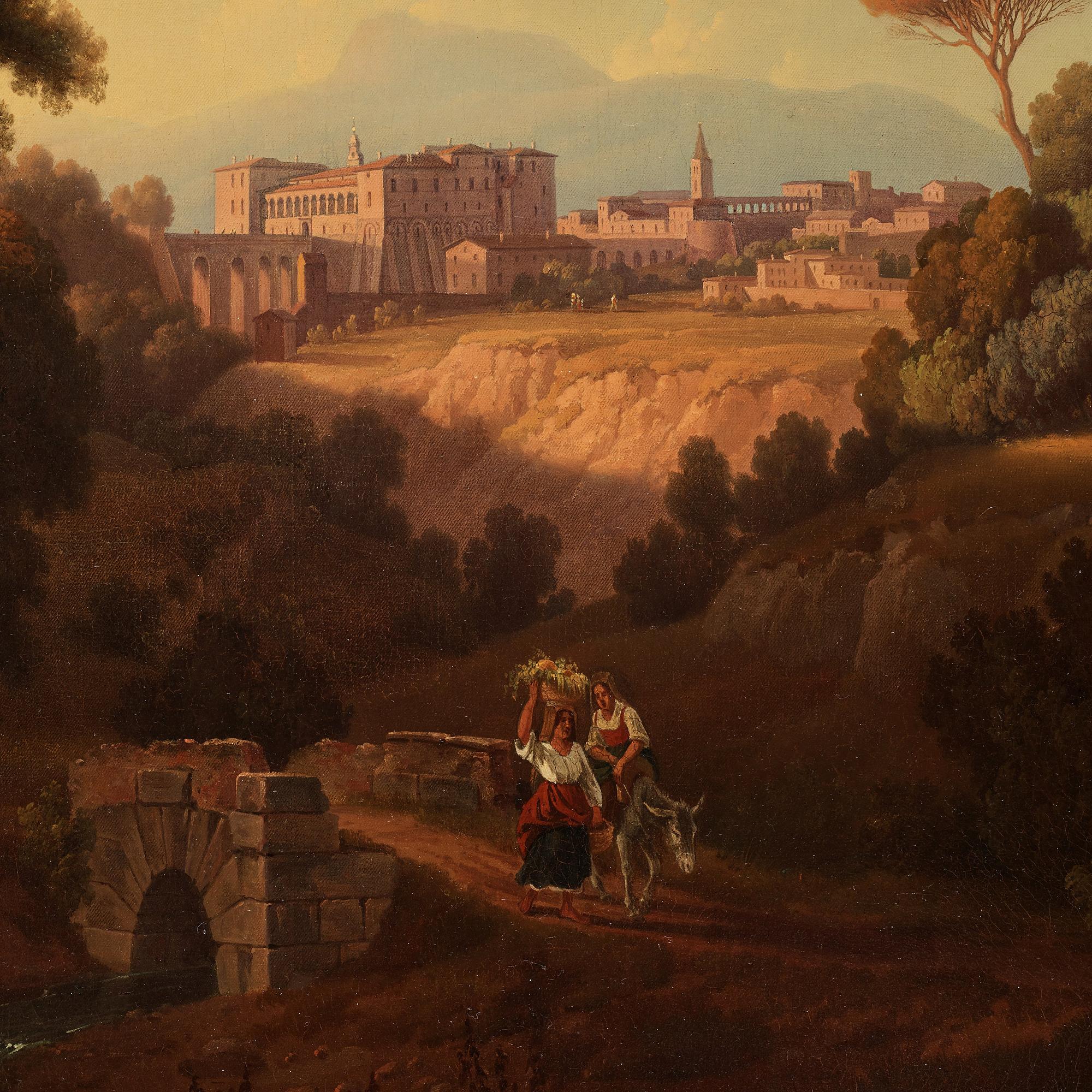 Gustaf Wilhelm Palm, "Vue af slottet Colonna i Genazzano".