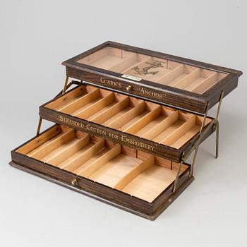 A mid 20th century sewing box 'Anchor' by Clarks.