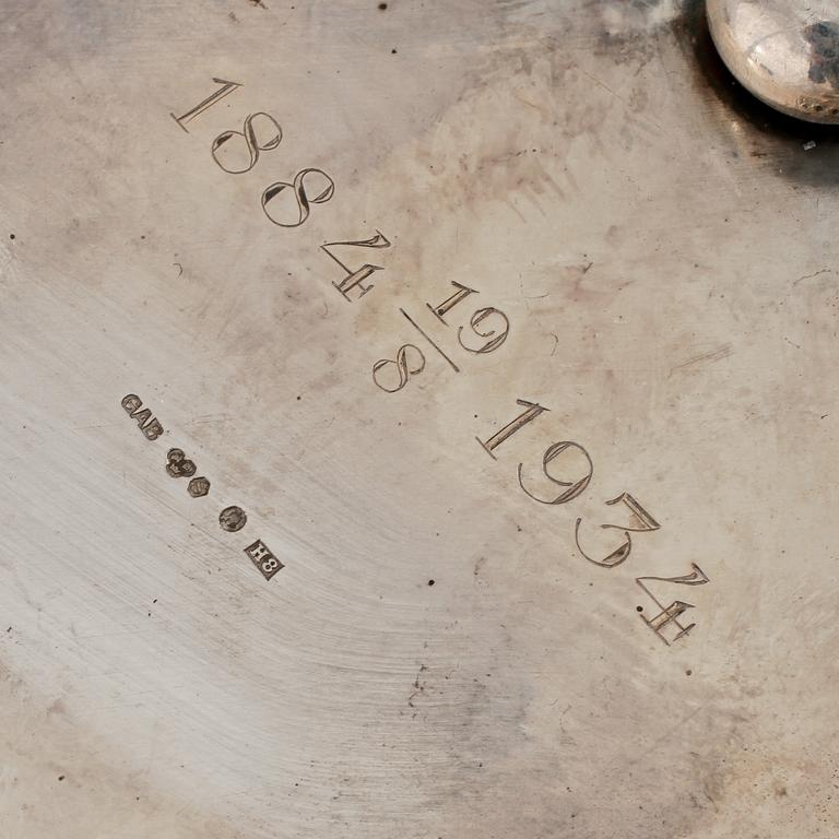 SKÅL, silver, GAB, Stockholm, 1934, vikt 395 g.