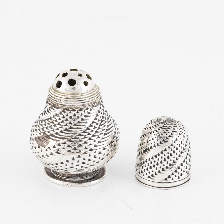 A Silver Snuff Box, 18th Century.