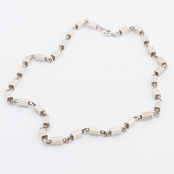 NECKLACE, silver, AMS Aarvo Saarela, 1962 1963 Enköping, Sweden.