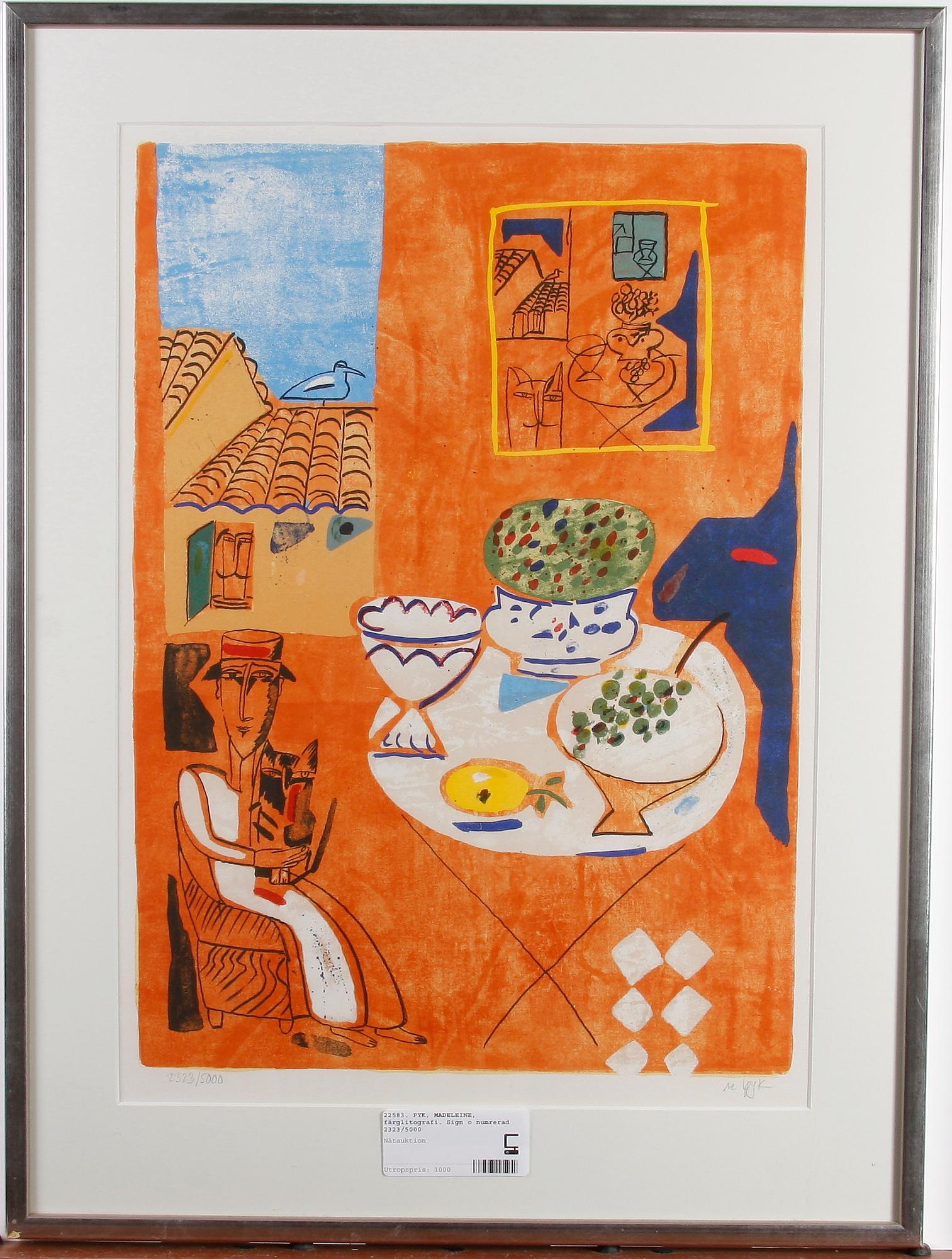 PYK, MADELEINE, färglitografi. Sign o numr. 2323/5000.