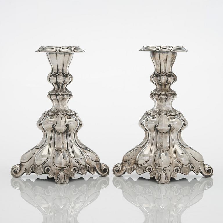 A pair of silver candelsticks, Kultakeskus, Hämeenlinna 1936.