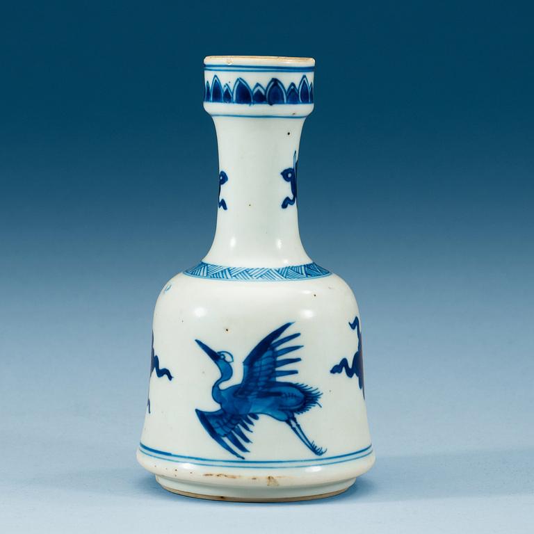 A blue and white bottle flask, Qing dynasty, Kangxi (1662-1722).