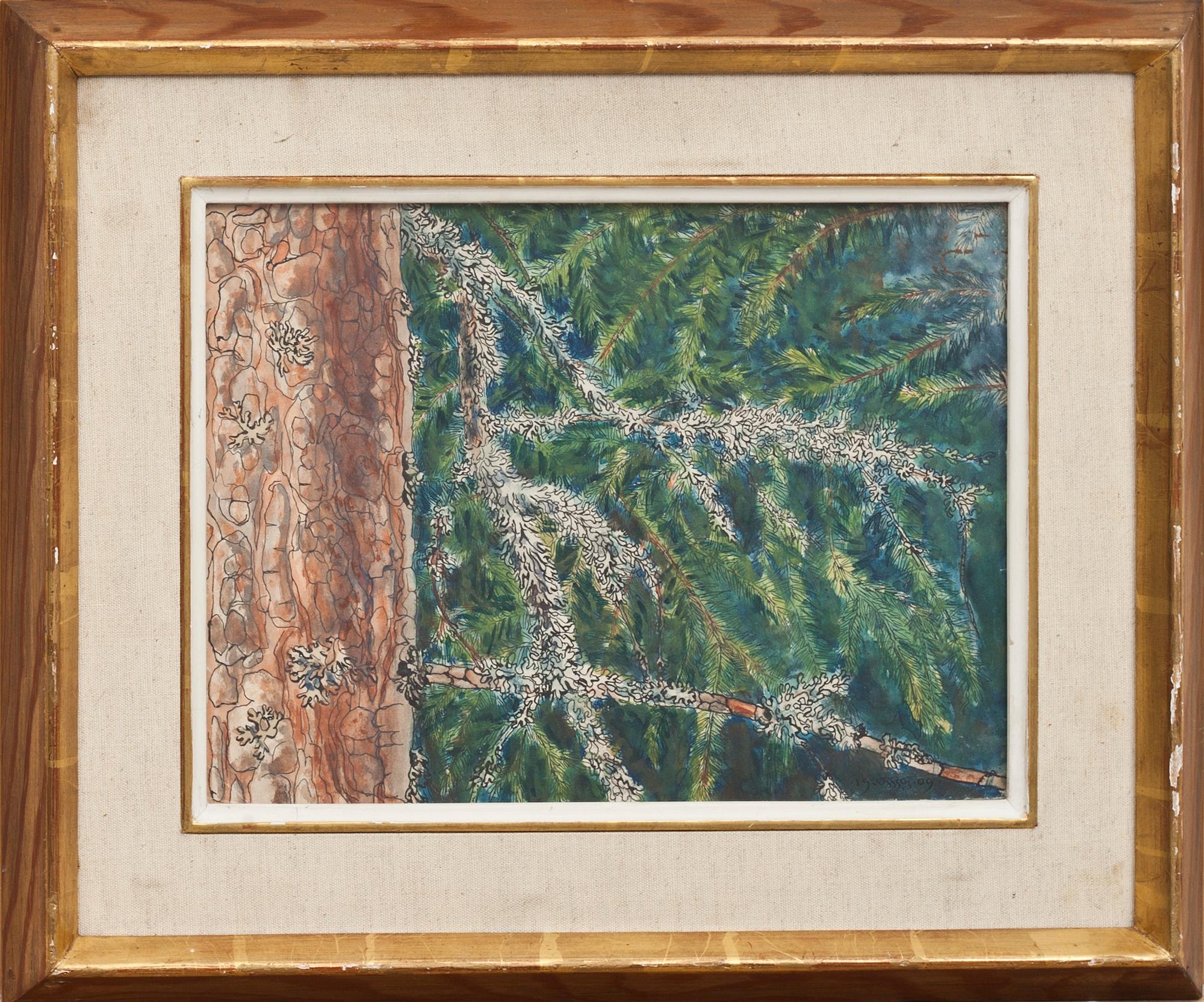 OKÄND KONSTNÄR, akvarell, daterad 1909.