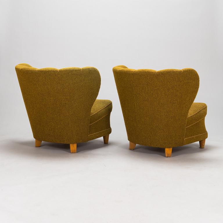 Fåtöljer, ett par, 1900-talets mitt.