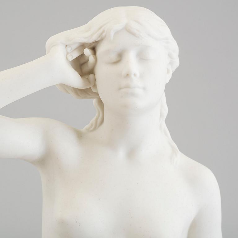 PER HASSELBERG, after. A parian sculpture from Gustafsberg, 1905.