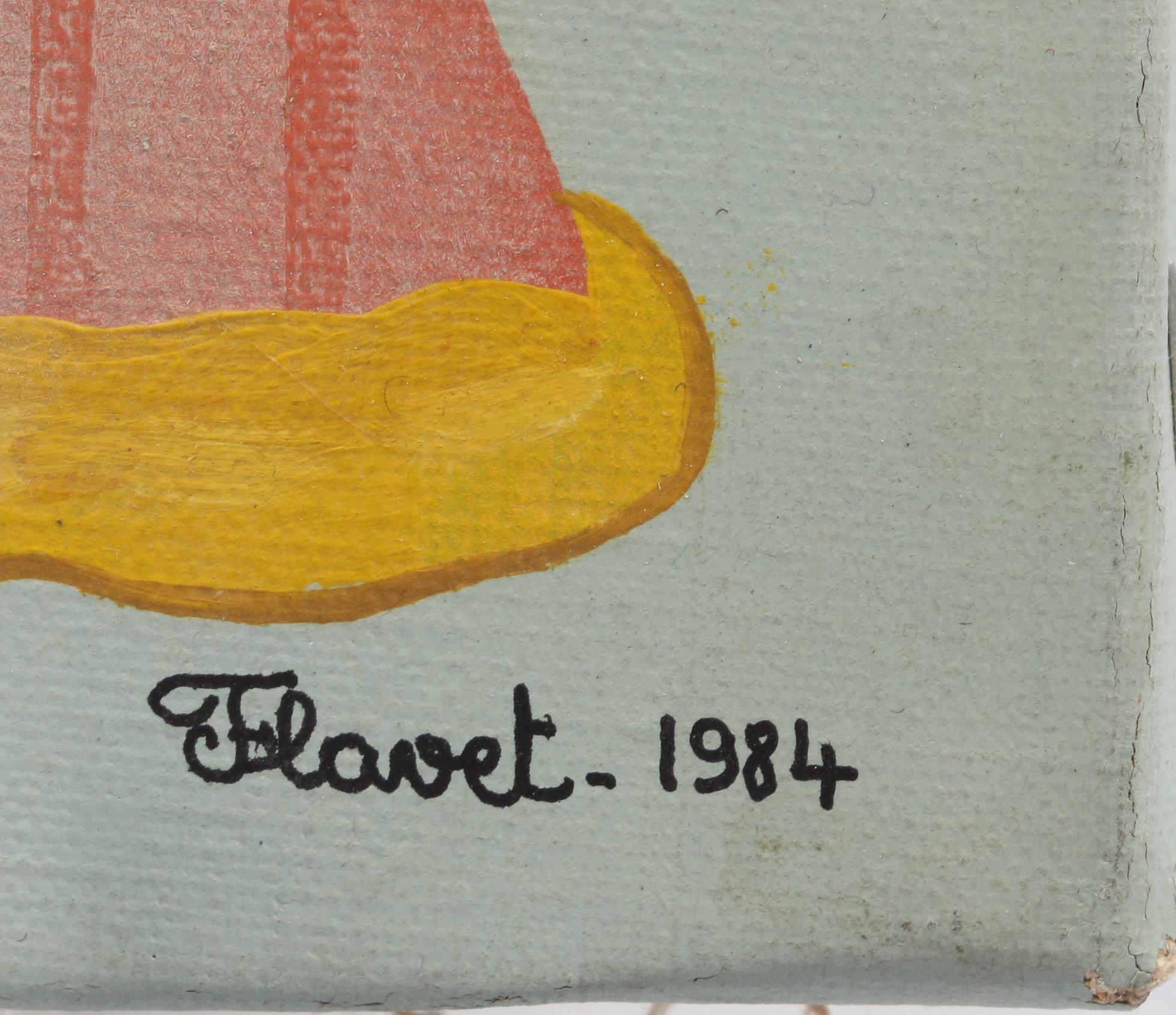 CLAUDE, FLAVET, olja på duk, sign o dat 1984.