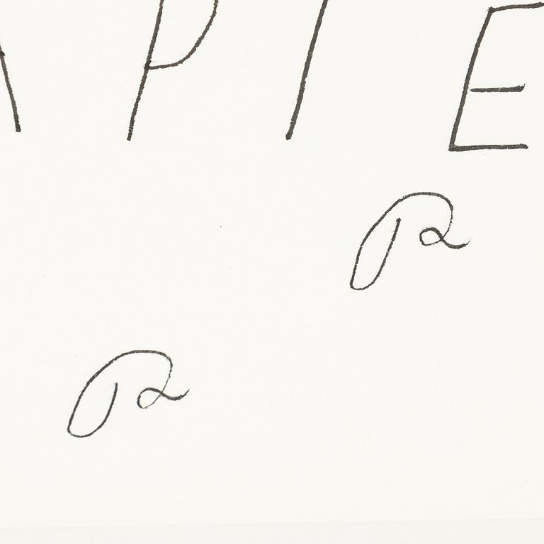 Roger Risberg, tuschteckning, signerad. Utförd 2008.