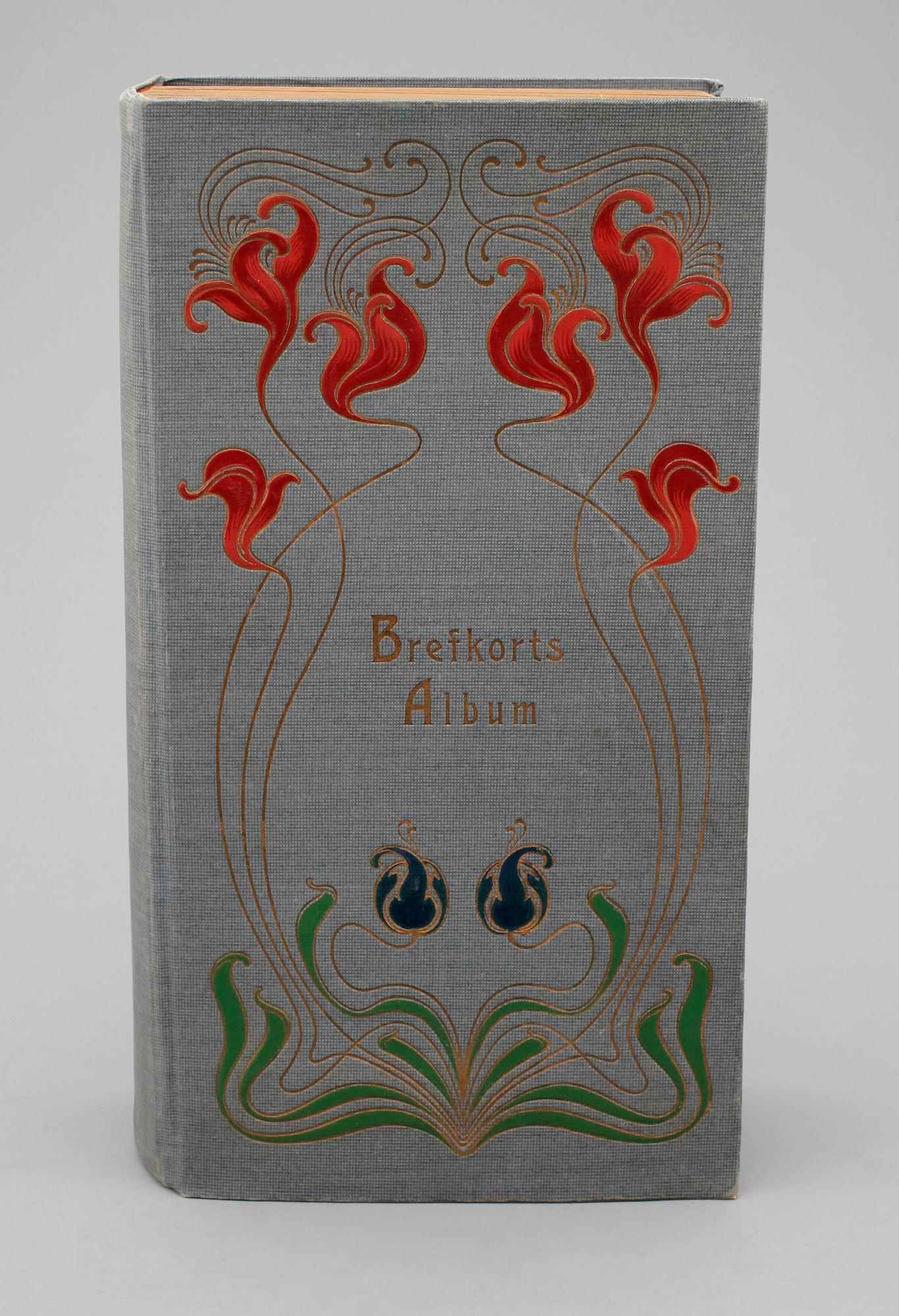 BREFKORTSALBUM, ca 300 st, mest Sverige, tidigt 1900-tal.