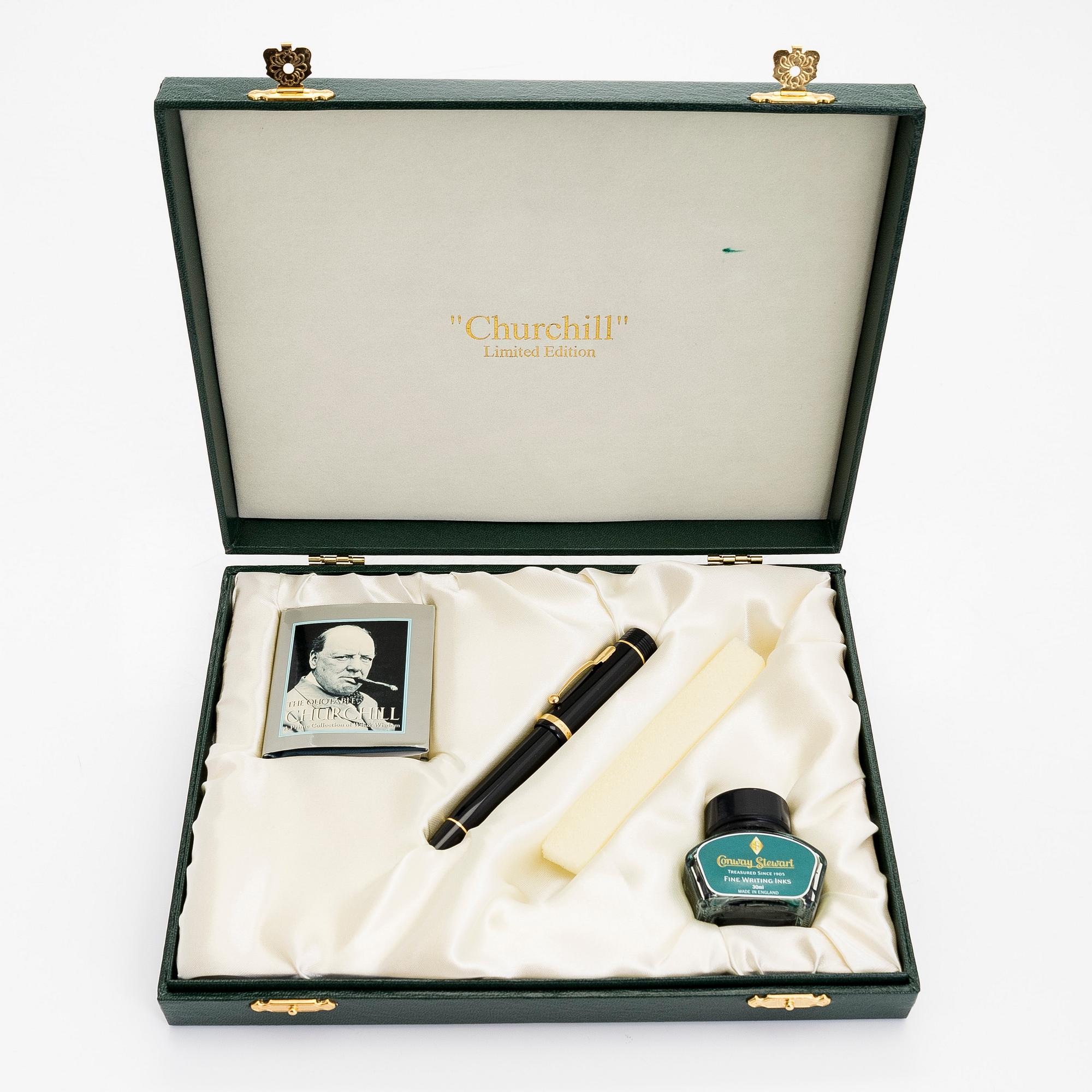 Conway Stewart, mustekynä, ”Churchill”, limited edition, 1990-luku.