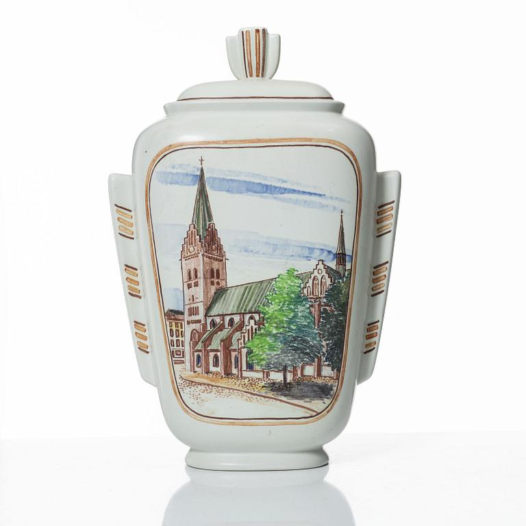 Oskar Dahl, Lock urn, Rörstrand, Malmö, 1948.