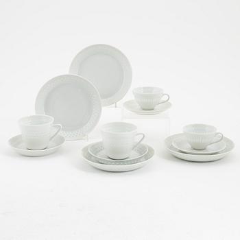 Friedl Holzer-Kjellberg, a 32-piece porcelain tea service from Arabia, Finland.