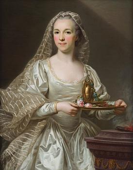 517. Alexander Roslin, Portrait depicting Mlle Bourgevin de Linas, as a Vestal Virgin.