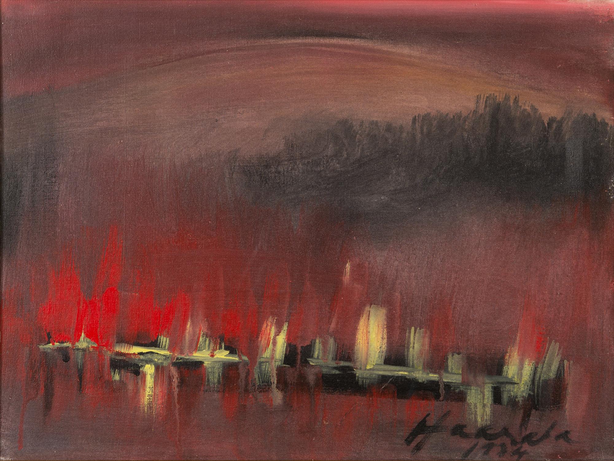 Olavi Haarala, oil on canvas, signed and dated-74.