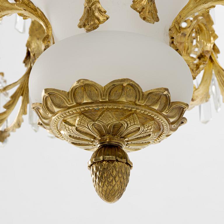 An Oscarian chandelier, around 1900.