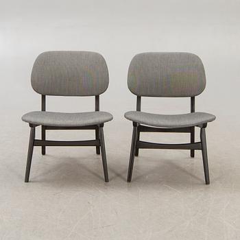 Chairs, a pair, 1950s-60s.