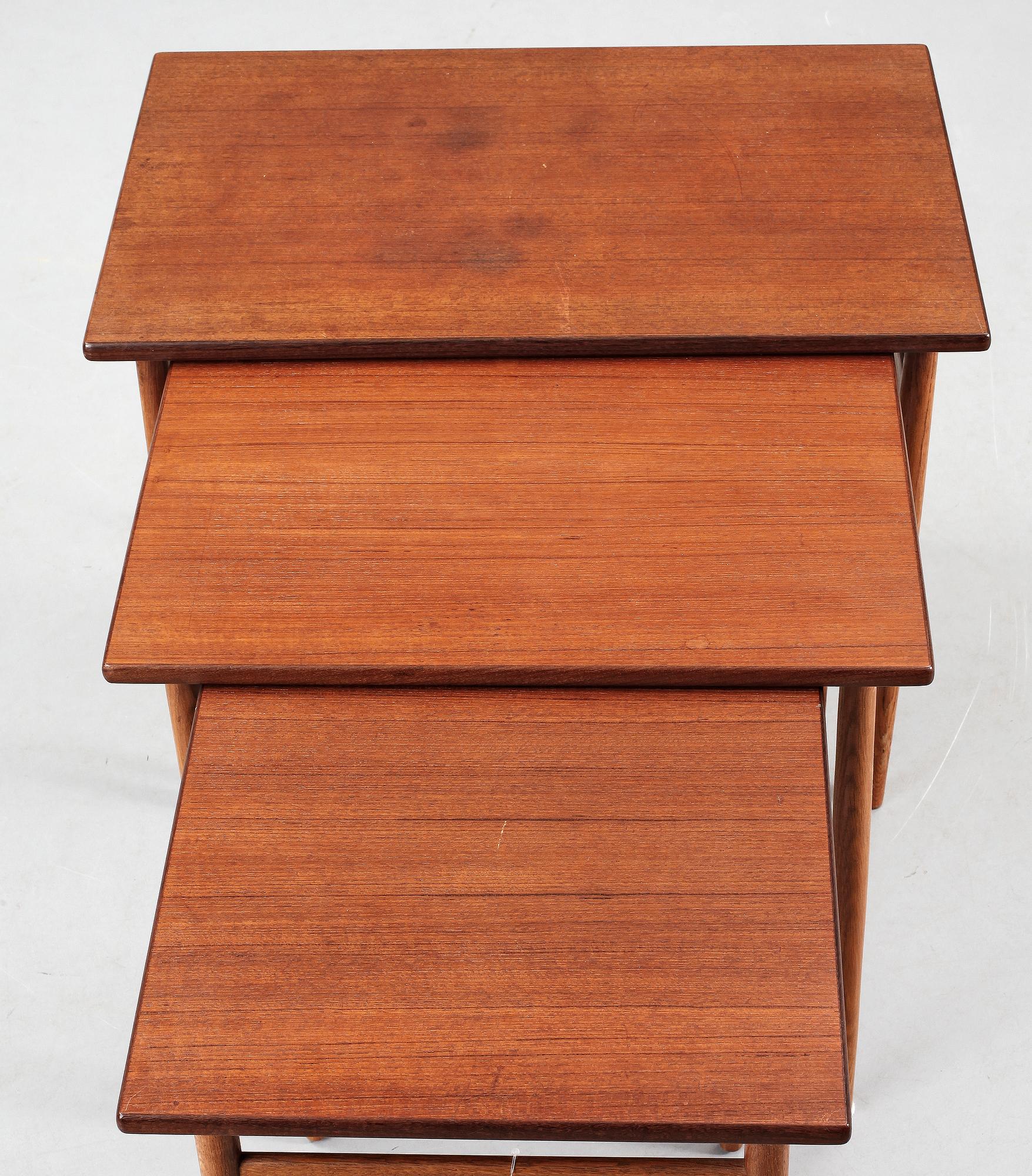 SATSBORD, 3 delar, AB Seffle Möbelfabrik, 1950-60-tal.