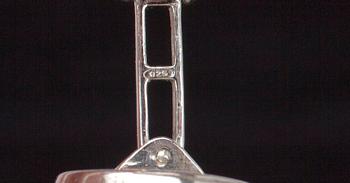 MANSCHETTKNAPPAR, silver 925, pärlemor, Italien 2000-tal. Vikt ca 7,9 g.