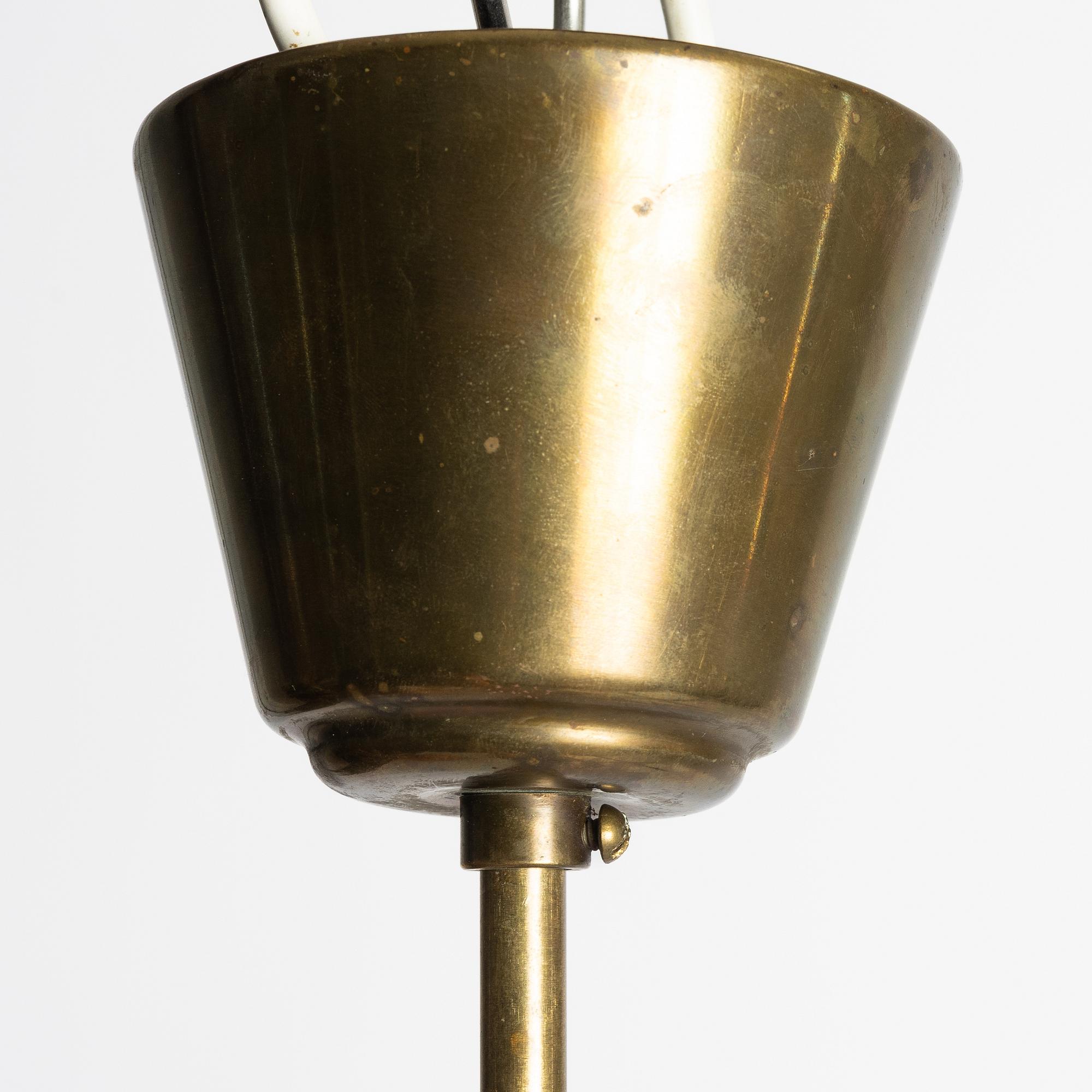 Harald Notini, a ceiling lamp model 11773, Arvid Böhlmarks Lampfabrik, Stockholm, 1940s–50s.