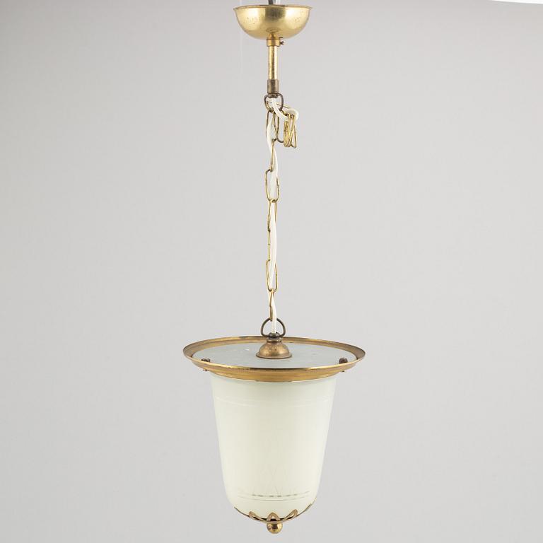 A Swedish Modern ceiling lamp, 1940's.