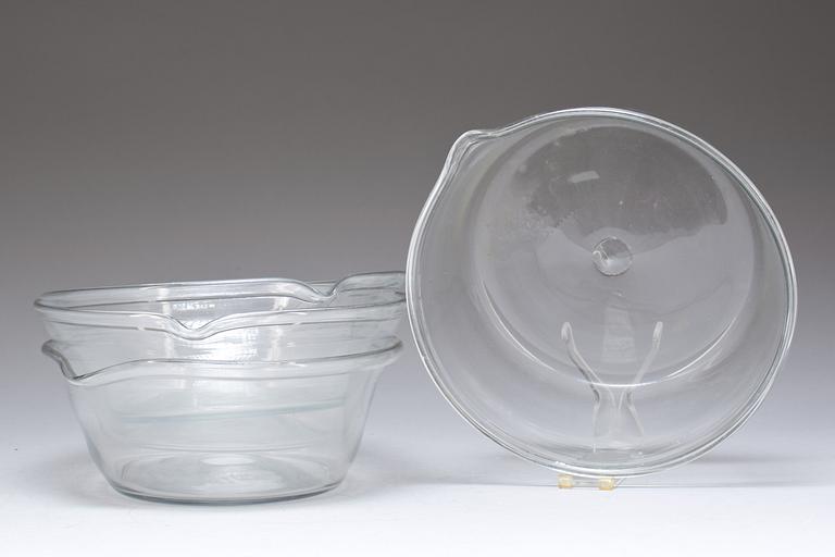 SPILLKUM, glas, 4 st. 1800-tal.