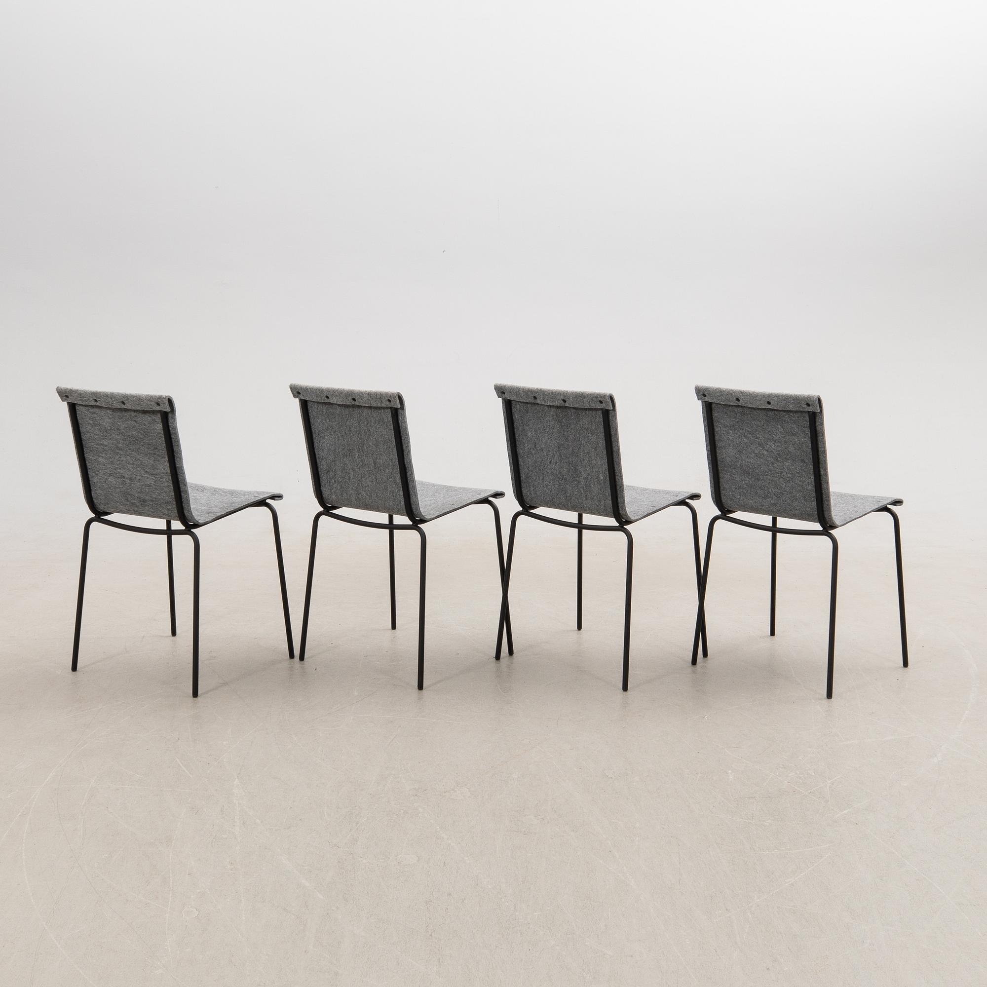 Elding Oscarson, chairs, 4 pcs, "Skissernas", Källemo, 2019.