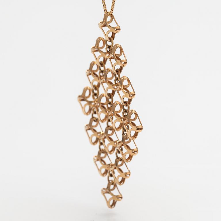 Elis Kauppi, Kaulakoru, 14K kultaa. Kupittaan kulta, Turku.