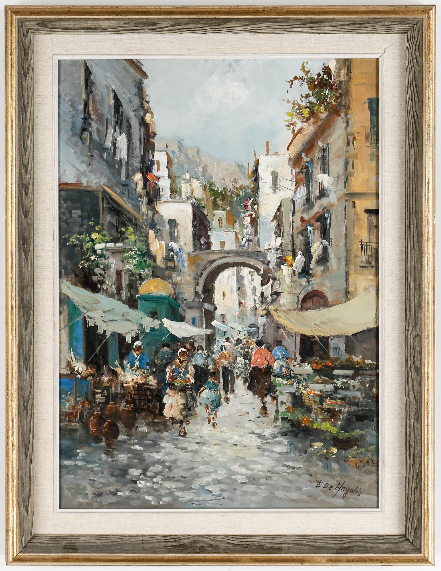 ELETTRA BRIANTE DE ANGELIS, olja på duk, signerad.